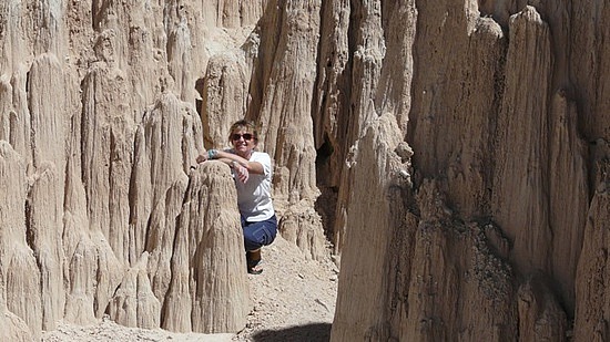 Sally at Cathedral Gorge