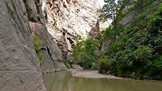 At the start of The Narrows