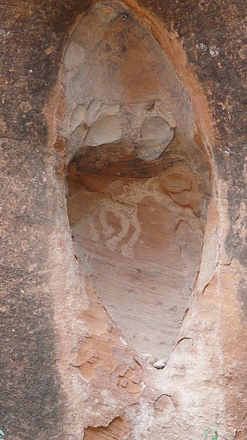 Horse Pictograph in Cliff