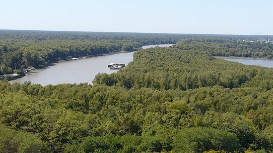 Mississippi River from Vicksburg hills