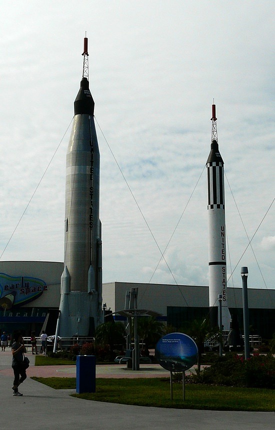 Mercury and Gemini rockets and capsules