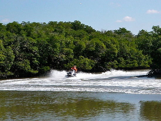 Jetskiing