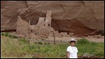 Sally at Antelope House Ruins