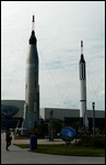 Mercury and Gemini rockets and capsules