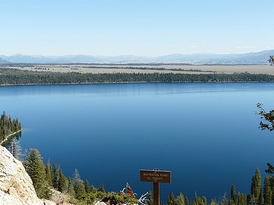 Jenny Lake from Inspiration Point