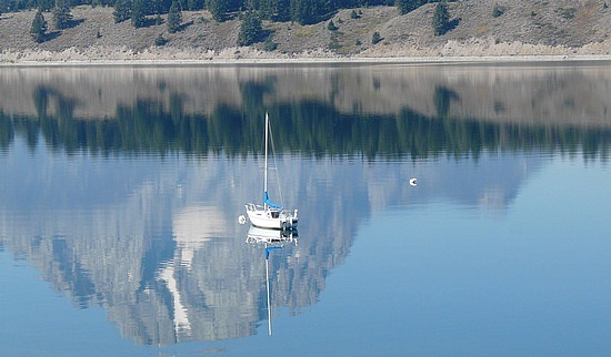 Boat on Jackson Lake