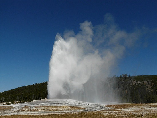 Old Faithful Blasting Off