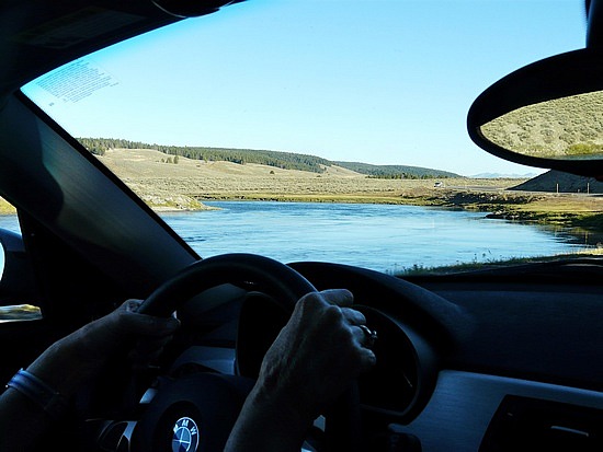 Driving Along the River