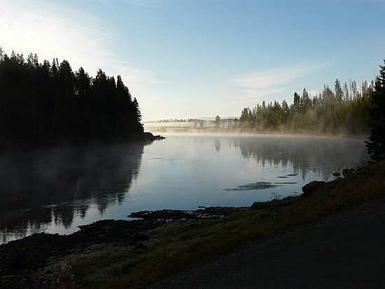 Fog Over the Yellowstone River