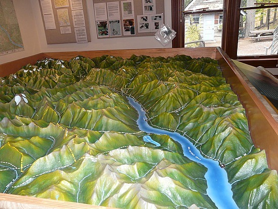 Lake Chelan Relief Map