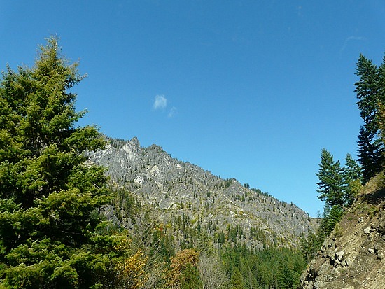 Driving through the Cascades