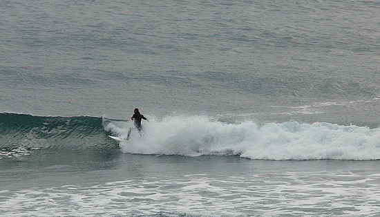 Surfing near Ecola State Park