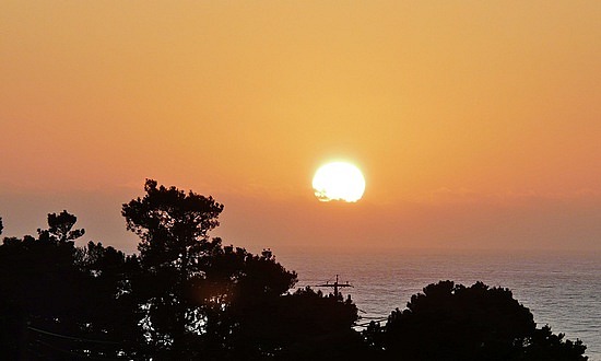 Sunset over the Pacific