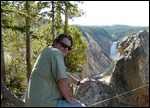 Mark at Grand Canyon of the Yellowstone